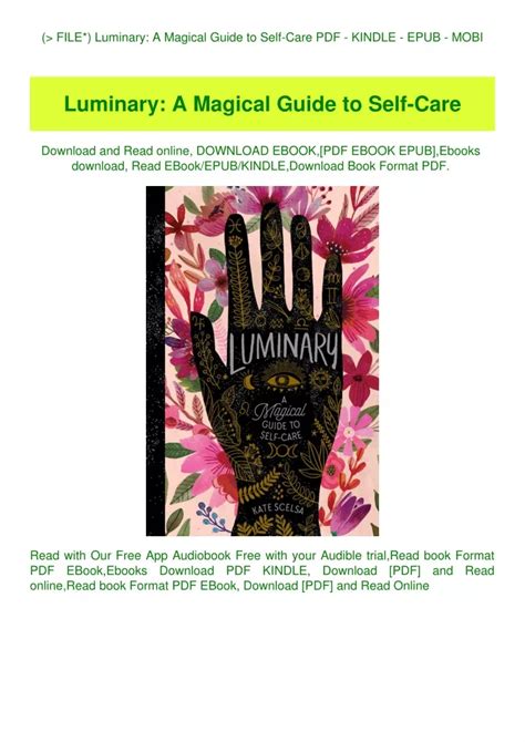 Luminary a magical guide to self care